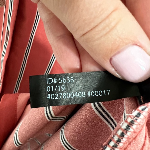 Express Women’s Striped Button Front Shirt Dress - Size Medium - Picture 6 of 7